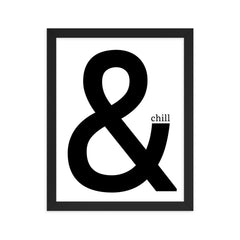 & Chill Framed Poster: Premium Ayous Wood Frame, Matte Paper, Sustainable Materials, Hassle-Free Hanging Hardware., - JHTEE, Anniversary gift, Art lover gift, Art print, #tag4#, #tag5#, #tag6#, #tag7#, #tag8#, #tag9#, #tag10#, #tag11#, #tag12#, #tag13#, #tag14#, #tag15#, #tag16#, #tag17#, #
