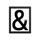 & Chill Framed Poster: Premium Ayous Wood Frame, Matte Paper, Sustainable Materials, Hassle-Free Hanging Hardware., - JHTEE, Anniversary gift, Art lover gift, Art print, #tag4#, #tag5#, #tag6#, #tag7#, #tag8#, #tag9#, #tag10#, #tag11#, #tag12#, #tag13#, #tag14#, #tag15#, #tag16#, #tag17#, #