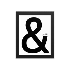 & Chill Framed Poster: Premium Ayous Wood Frame, Matte Paper, Sustainable Materials, Hassle-Free Hanging Hardware., - JHTEE, Anniversary gift, Art lover gift, Art print, #tag4#, #tag5#, #tag6#, #tag7#, #tag8#, #tag9#, #tag10#, #tag11#, #tag12#, #tag13#, #tag14#, #tag15#, #tag16#, #tag17#, #