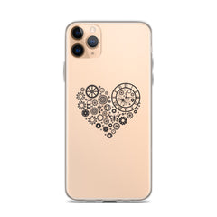 Mechanical Heart Clear iPhone® Case, Transparent Luxury Cover, Scratch-Resistant, Available For All Models, JHTEE Accessories. - JHTEE