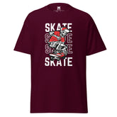Skeleton Roller Skate Graphic Tee, Unisex T-Shirt, JHTEE Apparel, Fun Sport TShirt - JHTEE