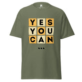 Yes You Can Graphic Tee, Unisex T-Shirt, JHTEE Apparel, Casual TShirt, Gym Shirt - JHTEE