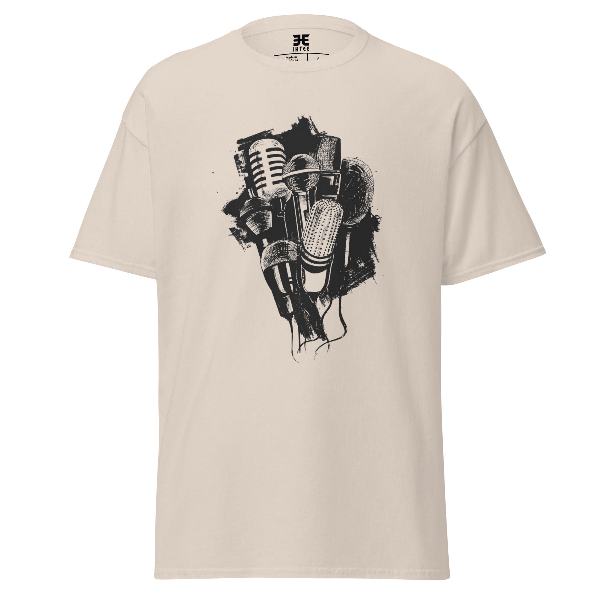 Mics Graphic Tee, Unisex T-Shirt, JHTEE Apparel, Casual TShirt, Music Lovers Shirt - JHTEE