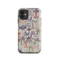 Stamps iPhone® Dual-Layered Tough Case : Fashionable Protection, Induction Charging Compatible, Global Shipping, JHTEE Accessories. - JHTEE