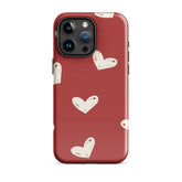 Hearts 3 iPhone Dual-Layered Tough Case, Fashionable Protection, Induction Charging Compatible, Global Shipping, JHTEE Accessories. - JHTEE