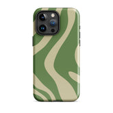 Green Wave iPhone® Dual-Layered Tough Case : Fashionable Protection, Induction Charging Compatible, Global Shipping, JHTEE Accessories. - JHTEE