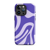 Violet Wave iPhone® Dual-Layered Tough Case : Fashionable Protection, Induction Charging Compatible, Global Shipping, JHTEE Accessories. - JHTEE