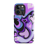 Hearts Art iPhone® Dual-Layered Tough Case : Fashionable Protection, Induction Charging Compatible, Global Shipping, JHTEE Accessories. - JHTEE