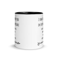 Love Vow Ceramic Mug: Premium Quality, Sturdy and Convenient, Multiple Sizes, Perfect for Personal Use or Gifting Occasions - JHTEE