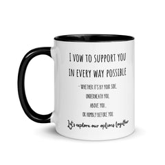Love Vow Ceramic Mug: Premium Quality, Sturdy and Convenient, Multiple Sizes, Perfect for Personal Use or Gifting Occasions - JHTEE