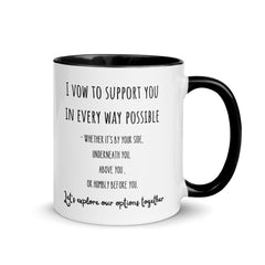 Love Vow Ceramic Mug: Premium Quality, Sturdy and Convenient, Multiple Sizes, Perfect for Personal Use or Gifting Occasions - JHTEE