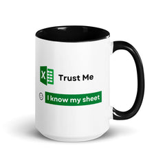 Office Excel Ceramic Mug: Premium Quality, Sturdy and Convenient, Multiple Sizes, Perfect for Personal Use or Gifting Occasions. - JHTEE