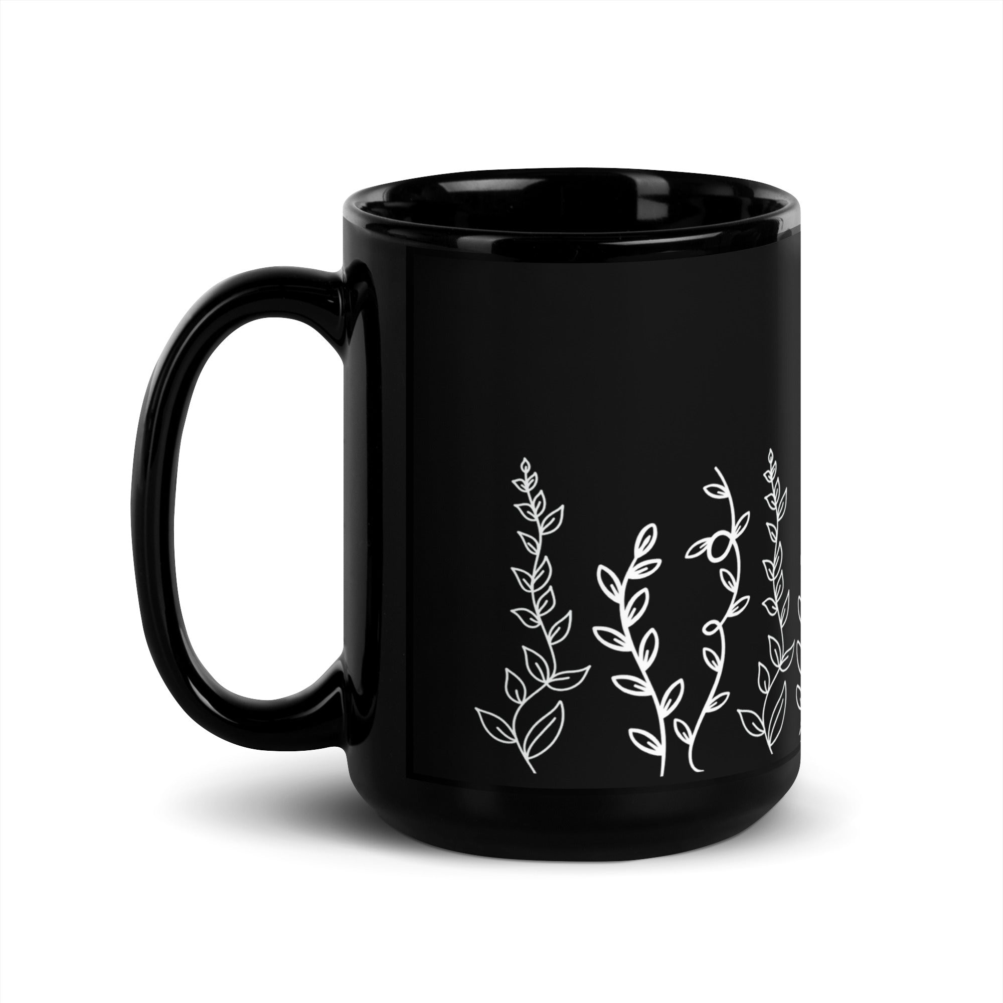 Plant Vines Ceramic Mug: Premium Quality, Sturdy and Convenient, Multiple Sizes, Perfect for Personal Use or Gifting Occasions. - JHTEE