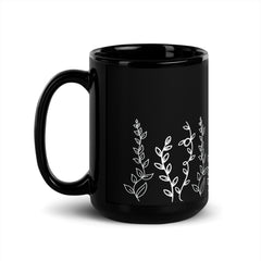 Plant Vines Ceramic Mug: Premium Quality, Sturdy and Convenient, Multiple Sizes, Perfect for Personal Use or Gifting Occasions. - JHTEE
