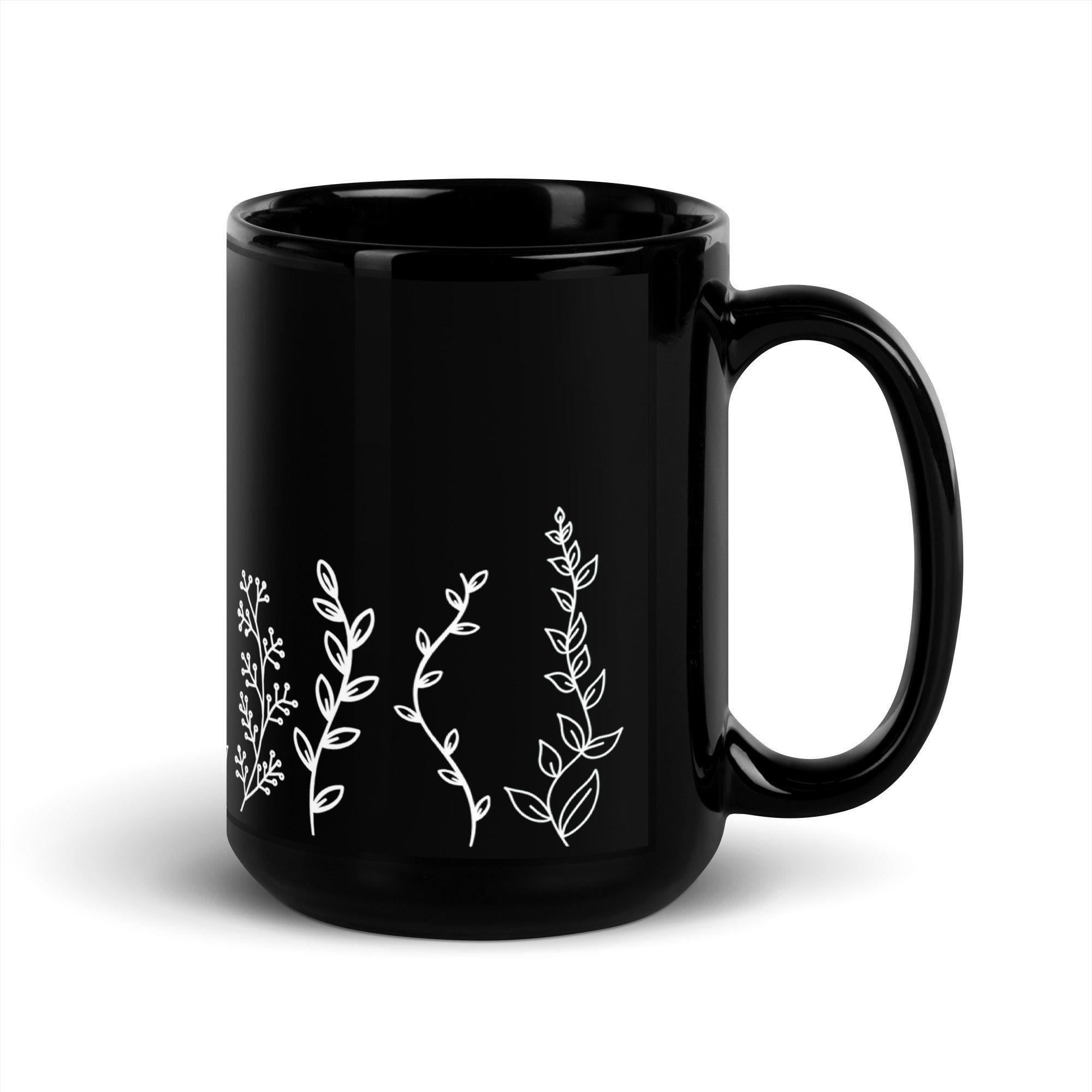 Plant Vines Ceramic Mug: Premium Quality, Sturdy and Convenient, Multiple Sizes, Perfect for Personal Use or Gifting Occasions. - JHTEE
