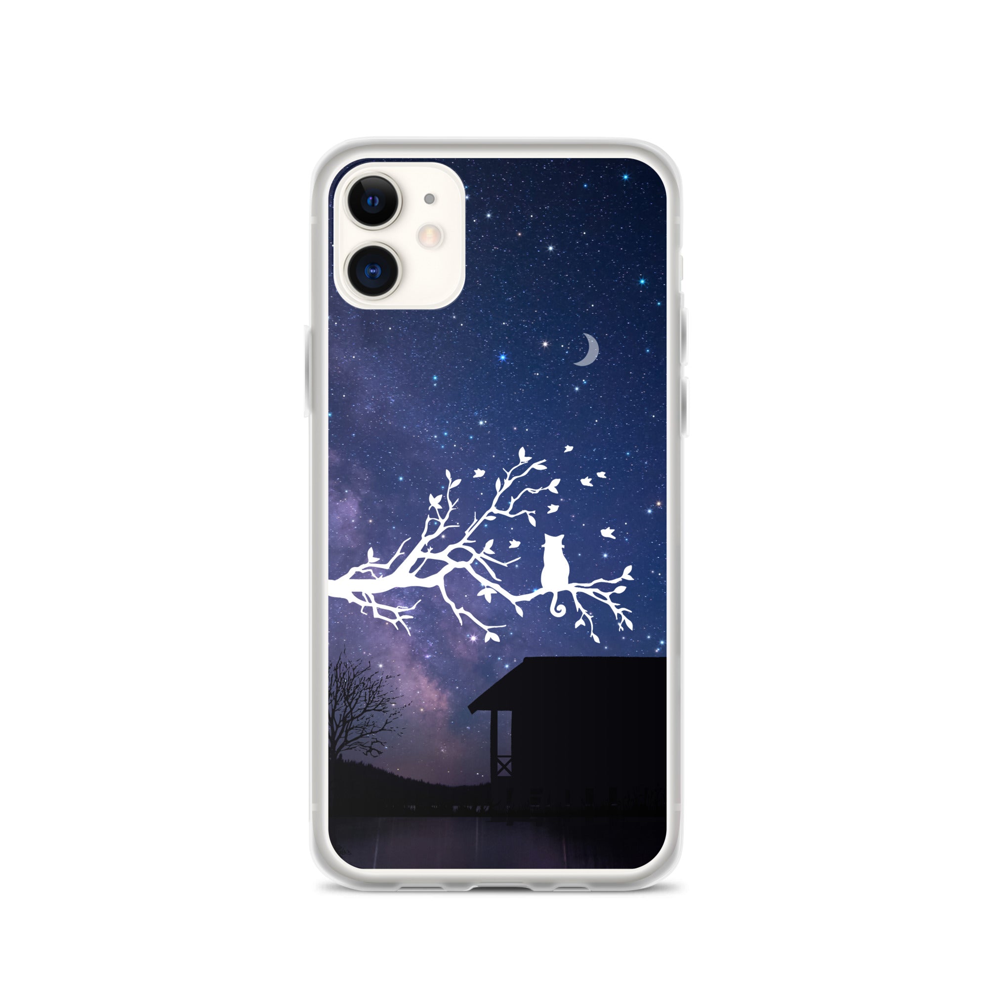 Night Sky Clear iPhone® Case, Transparent Luxury Cover, Scratch-Resistant, Available For All Models, JHTEE Accessories. - JHTEE