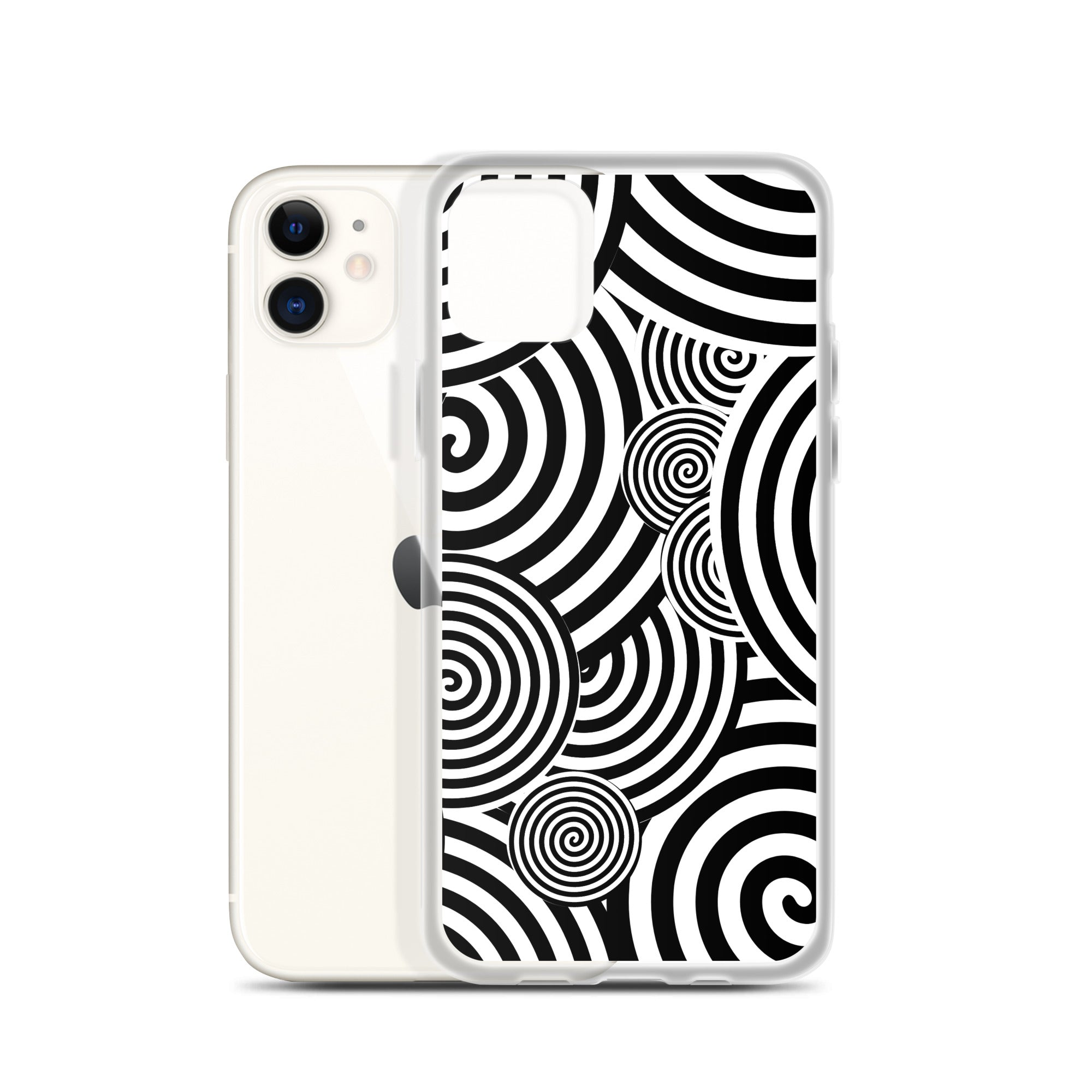 Swirl iPhone® Case, Transparent Luxury Cover, Scratch-Resistant, Available For All Models, JHTEE Accessories. - JHTEE