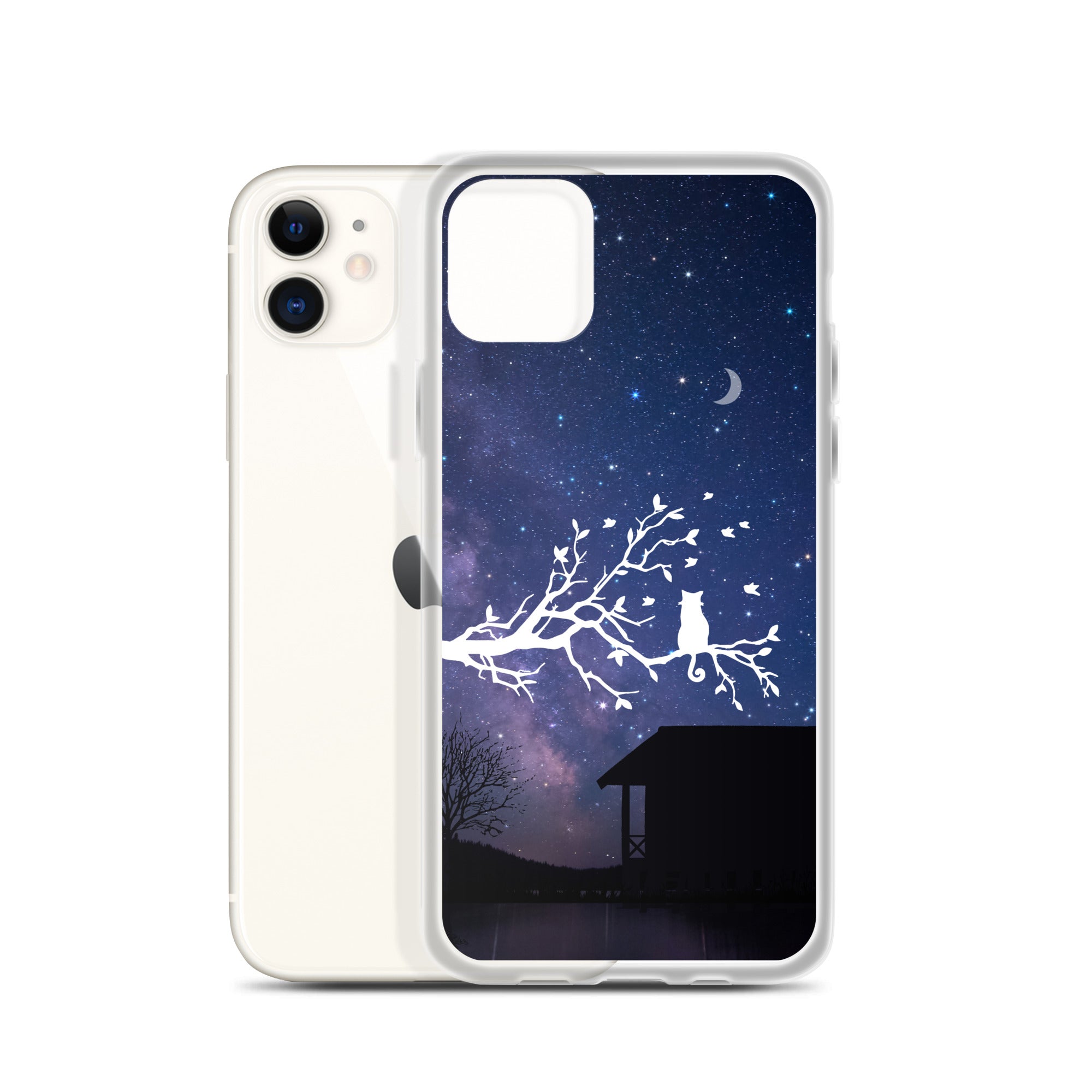 Night Sky Clear iPhone® Case, Transparent Luxury Cover, Scratch-Resistant, Available For All Models, JHTEE Accessories. - JHTEE