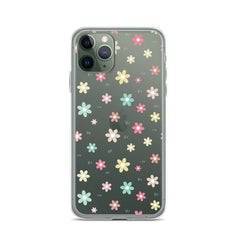 Flowers Doodle Clear iPhone® Case, Transparent Luxury Cover, Scratch-Resistant, Available For All Models, JHTEE Accessories., - JHTEE, Clear iPhone case, Clear phone case, Dust-proof case, #tag4#, #tag5#, #tag6#, #tag7#, #tag8#, #tag9#, #tag10#, #tag11#, #tag12#, #tag13#, #tag14#, #tag15#, #tag16#, #tag17#, #