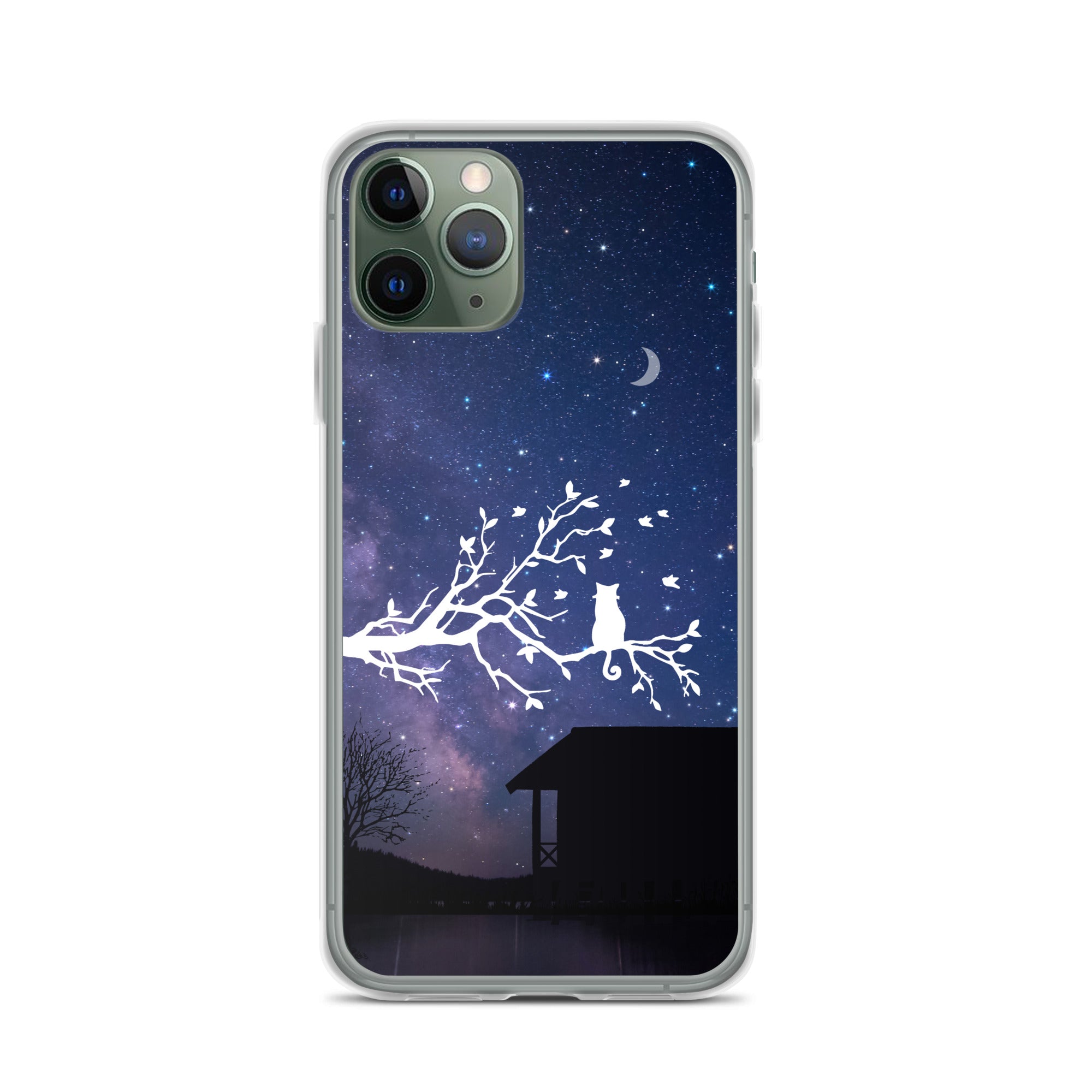 Night Sky Clear iPhone® Case, Transparent Luxury Cover, Scratch-Resistant, Available For All Models, JHTEE Accessories. - JHTEE
