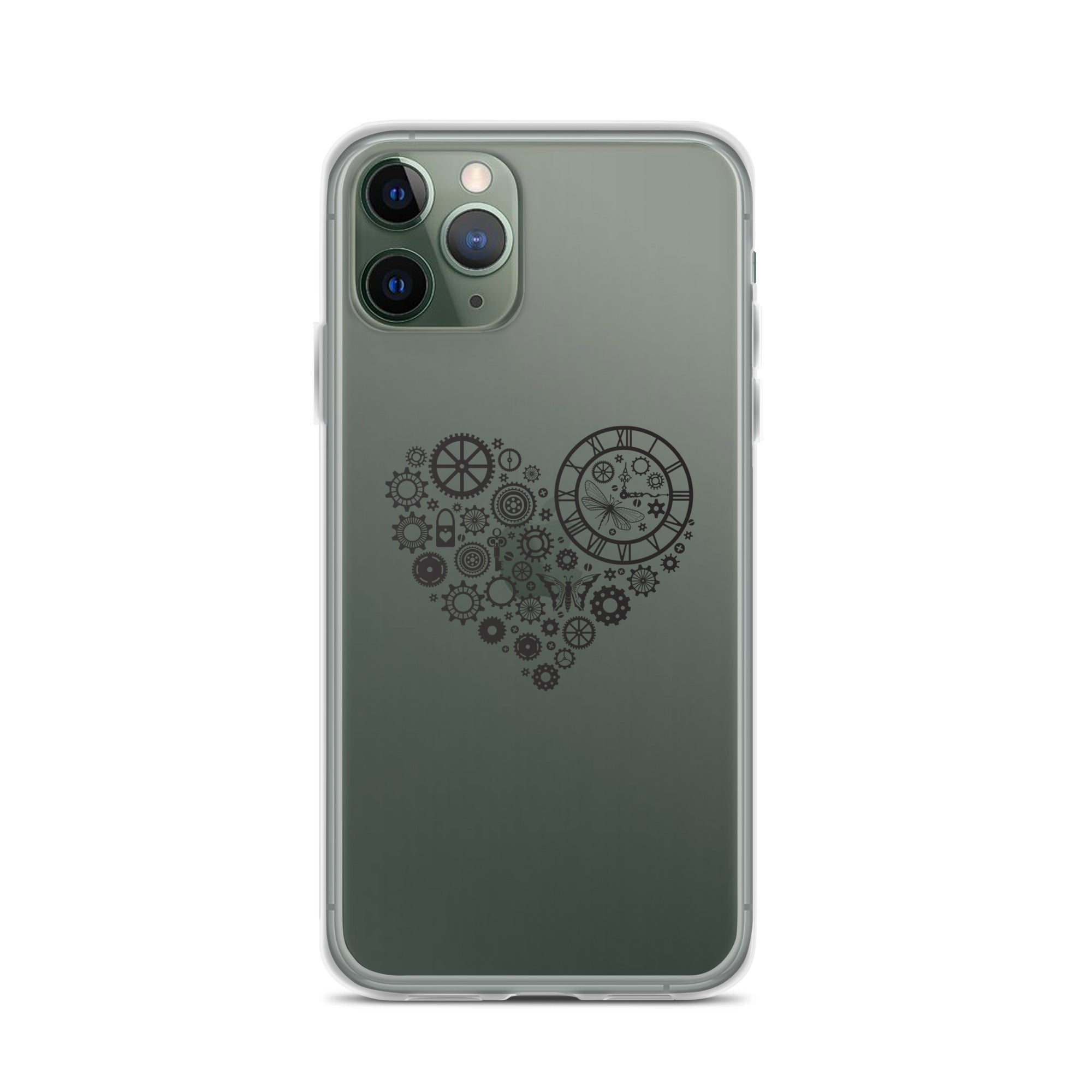 Mechanical Heart Clear iPhone® Case, Transparent Luxury Cover, Scratch-Resistant, Available For All Models, JHTEE Accessories. - JHTEE