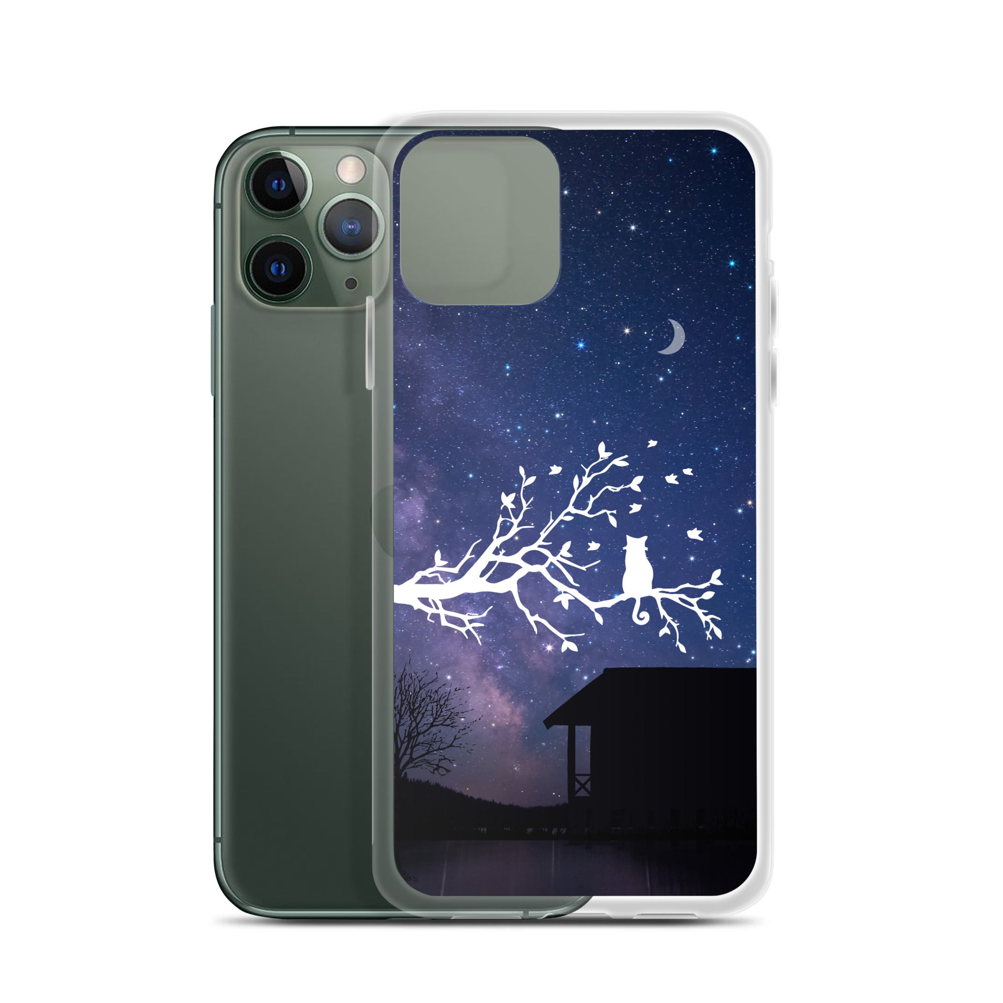 Night Sky Clear iPhone® Case, Transparent Luxury Cover, Scratch-Resistant, Available For All Models, JHTEE Accessories. - JHTEE