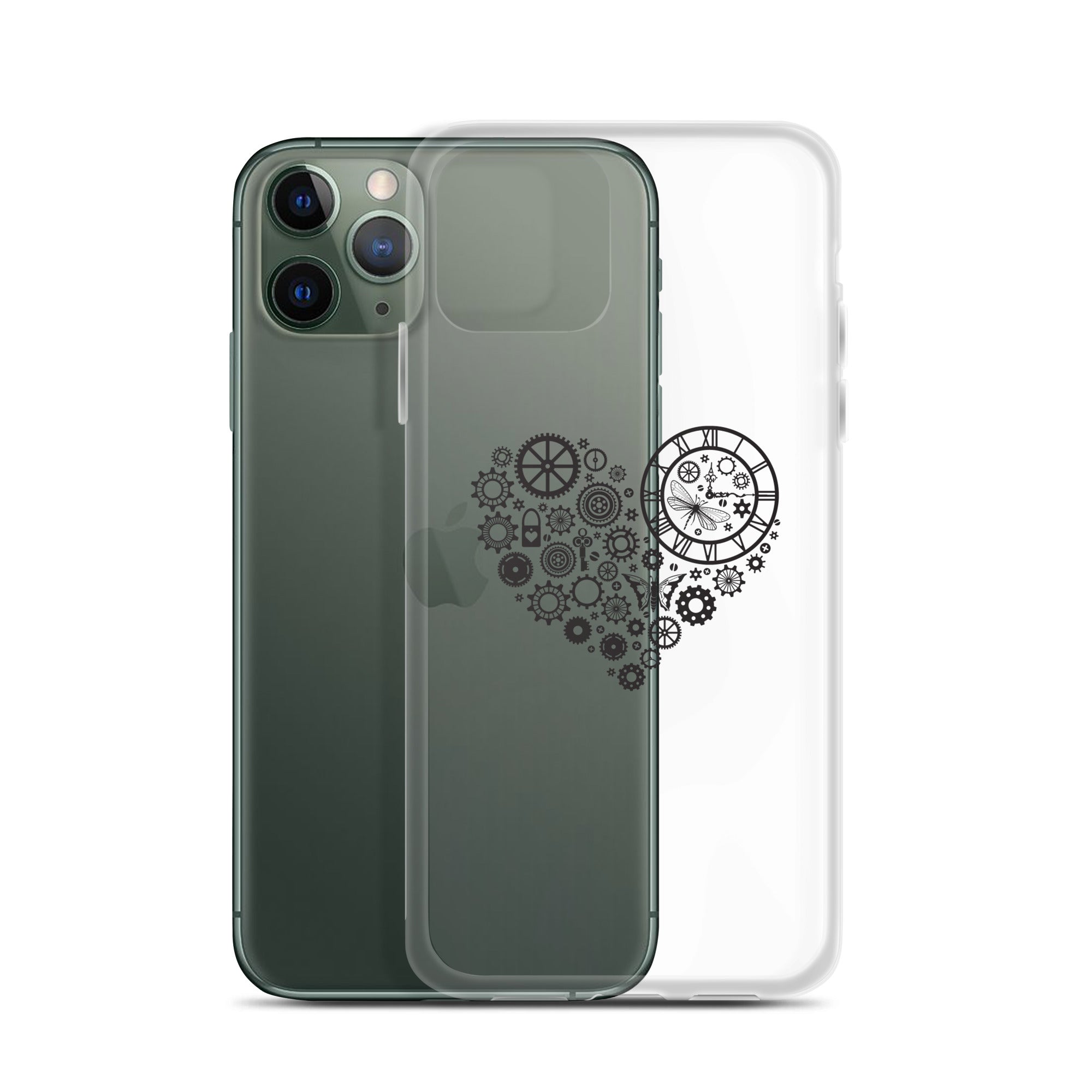 Mechanical Heart Clear iPhone® Case, Transparent Luxury Cover, Scratch-Resistant, Available For All Models, JHTEE Accessories. - JHTEE