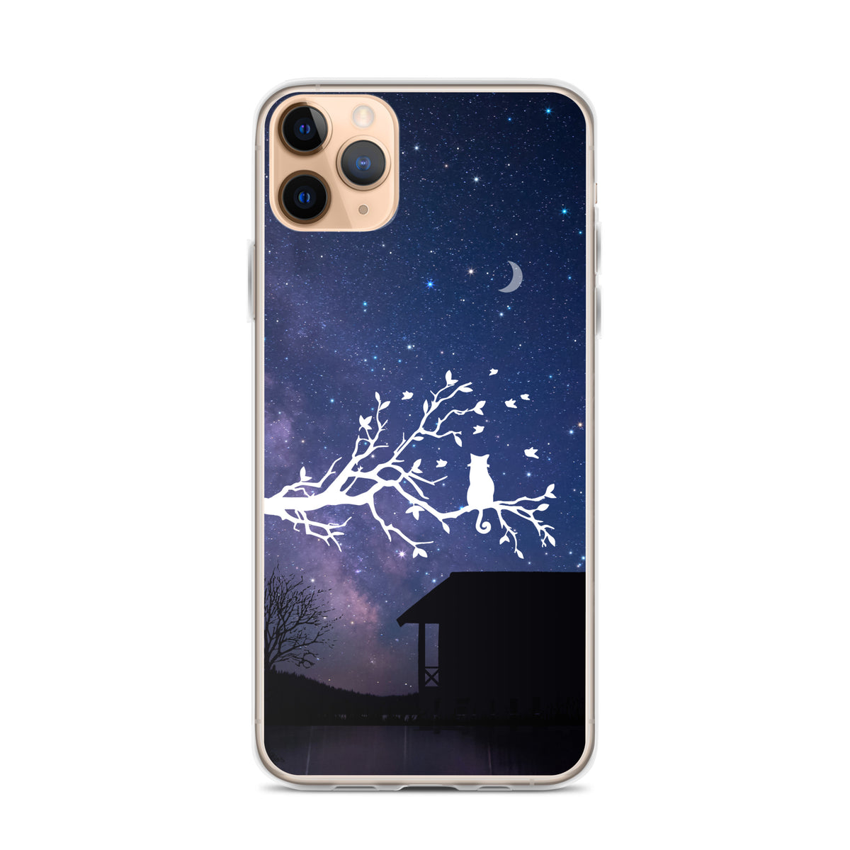 Night Sky Clear iPhone® Case, Transparent Luxury Cover, Scratch-Resistant, Available For All Models, JHTEE Accessories. - JHTEE