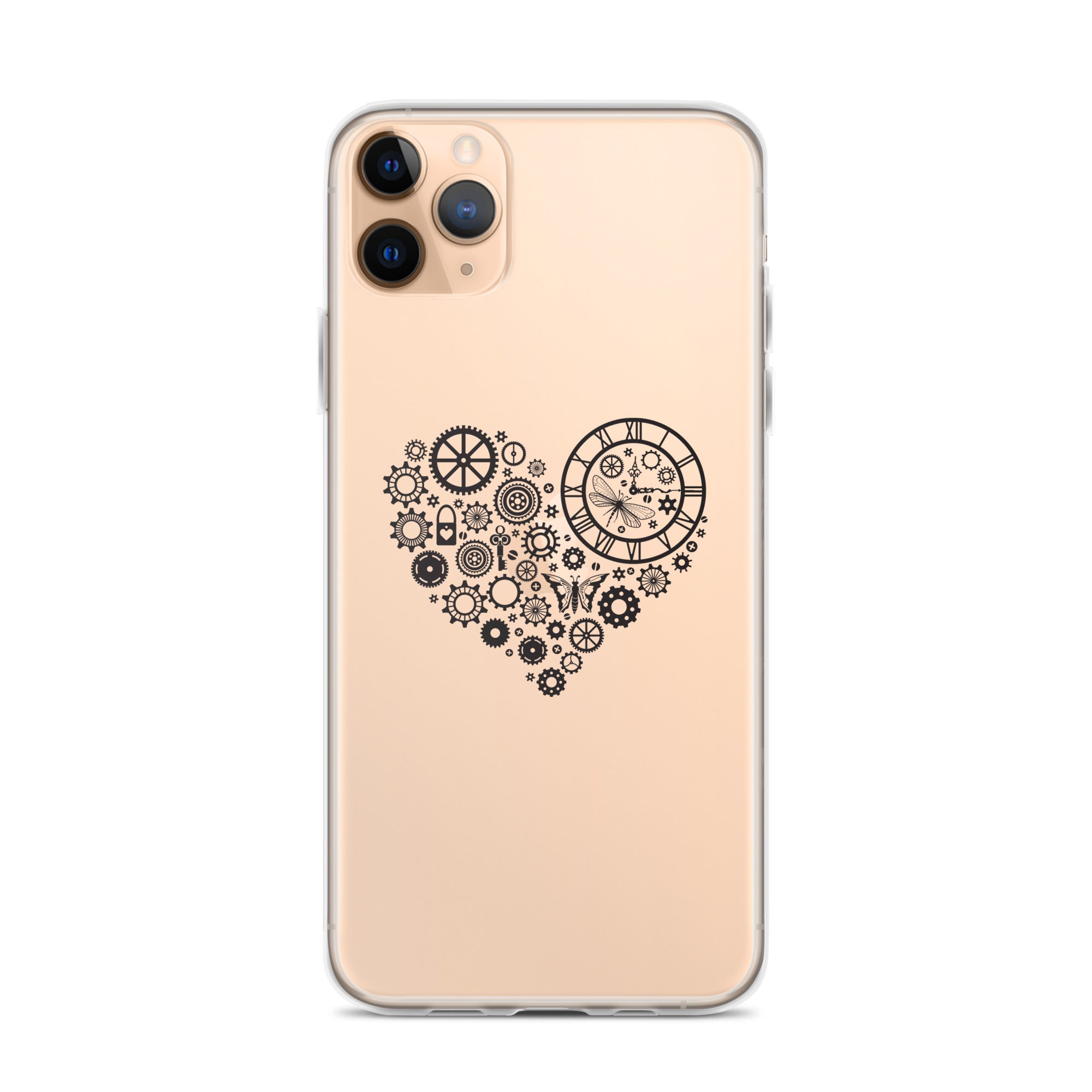 Mechanical Heart Clear iPhone® Case, Transparent Luxury Cover, Scratch-Resistant, Available For All Models, JHTEE Accessories. - JHTEE
