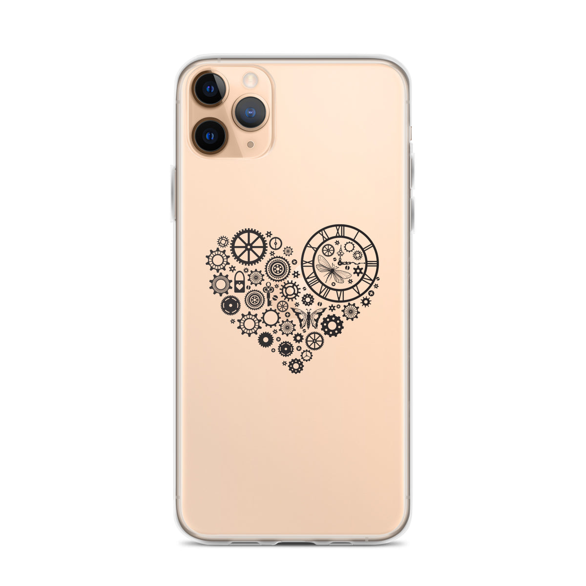 Mechanical Heart Clear iPhone® Case, Transparent Luxury Cover, Scratch-Resistant, Available For All Models, JHTEE Accessories. - JHTEE