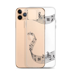 Music Clear iPhone® Case, Transparent Luxury Cover, Scratch-Resistant, Available For All Models, JHTEE Accessories. - JHTEE