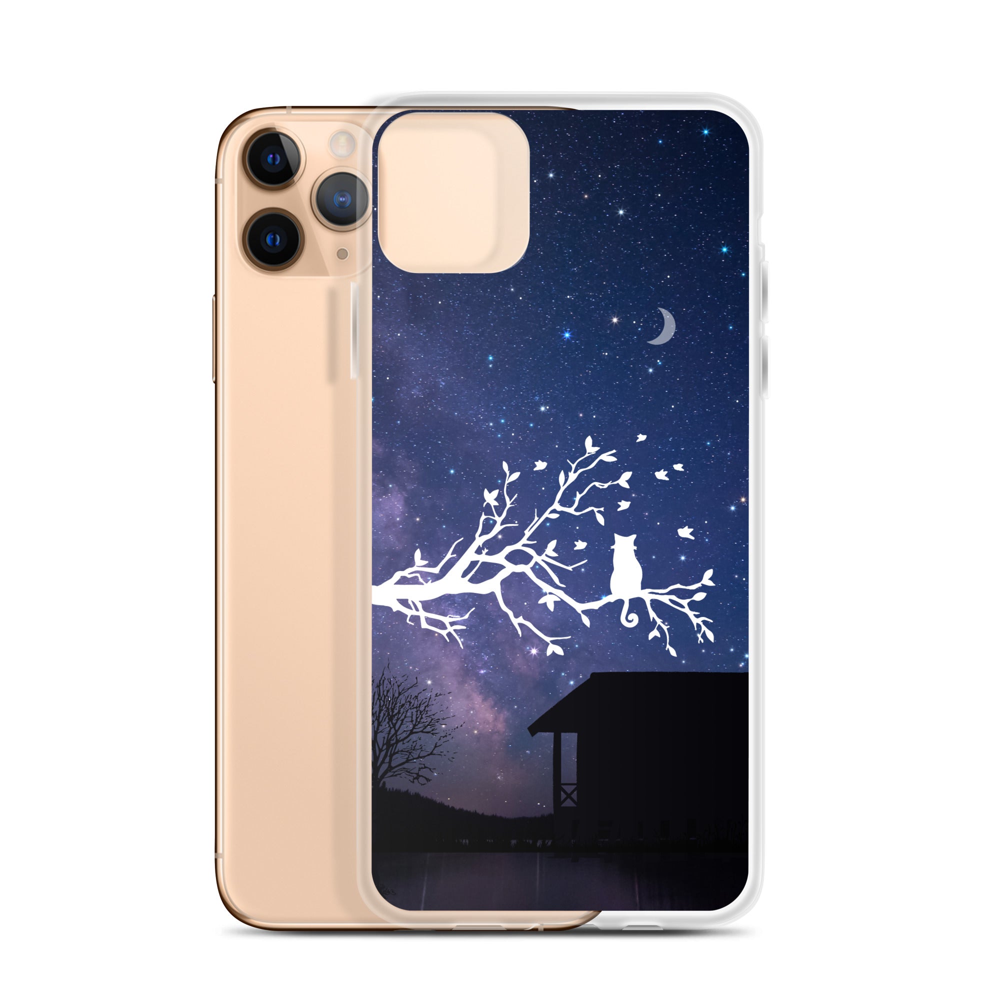 Night Sky Clear iPhone® Case, Transparent Luxury Cover, Scratch-Resistant, Available For All Models, JHTEE Accessories. - JHTEE