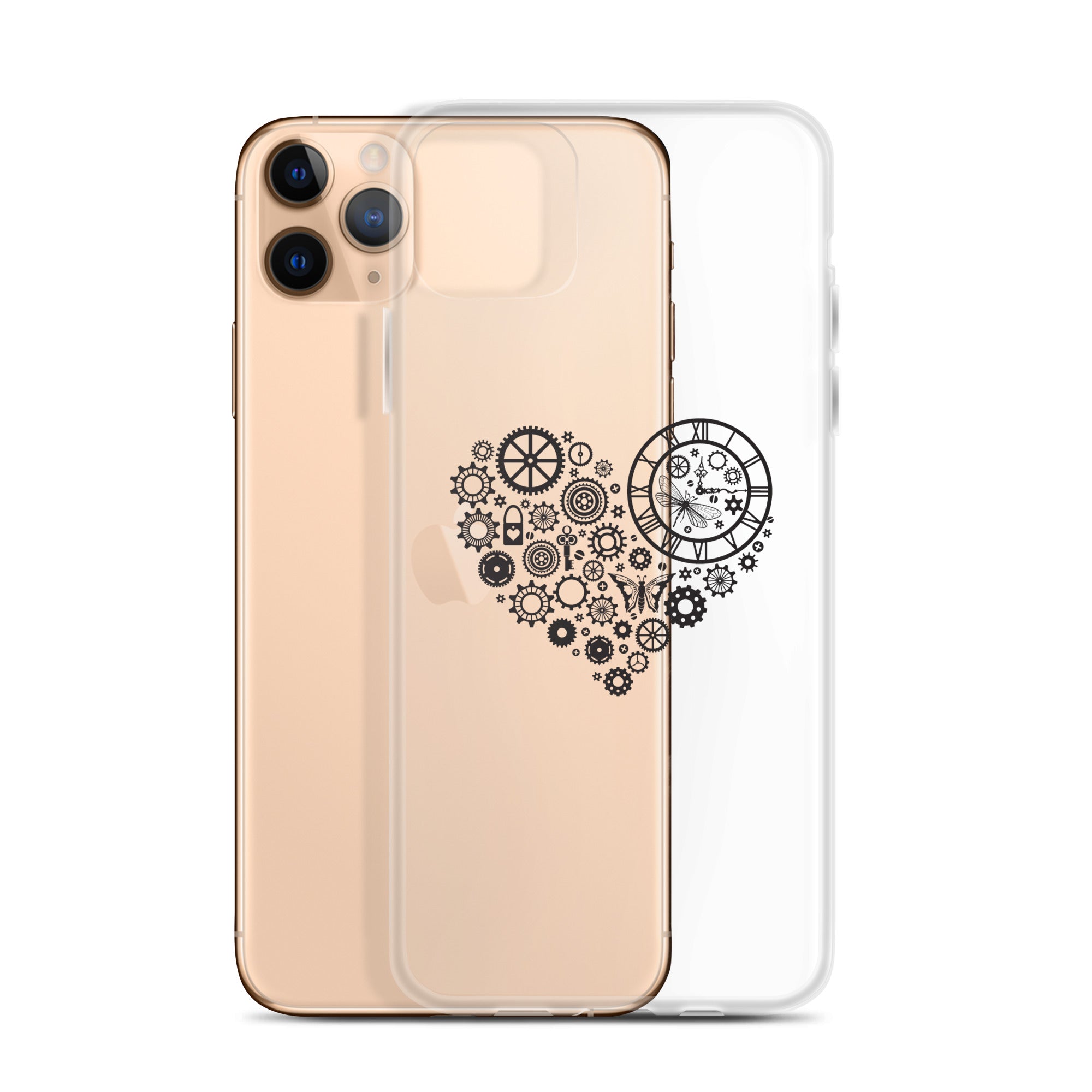 Mechanical Heart Clear iPhone® Case, Transparent Luxury Cover, Scratch-Resistant, Available For All Models, JHTEE Accessories. - JHTEE