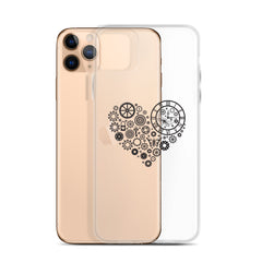 Mechanical Heart Clear iPhone® Case, Transparent Luxury Cover, Scratch-Resistant, Available For All Models, JHTEE Accessories. - JHTEE