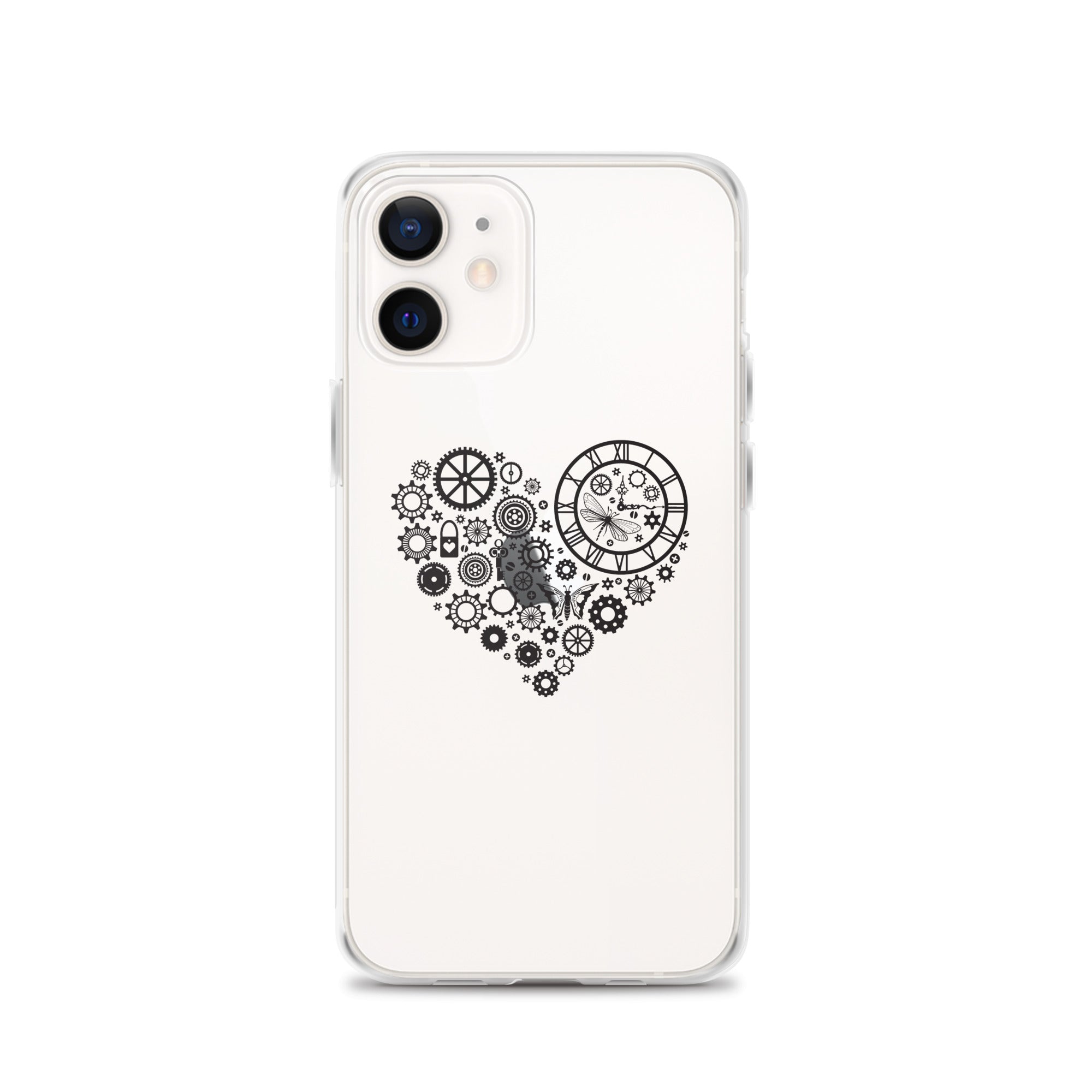 Mechanical Heart Clear iPhone® Case, Transparent Luxury Cover, Scratch-Resistant, Available For All Models, JHTEE Accessories. - JHTEE