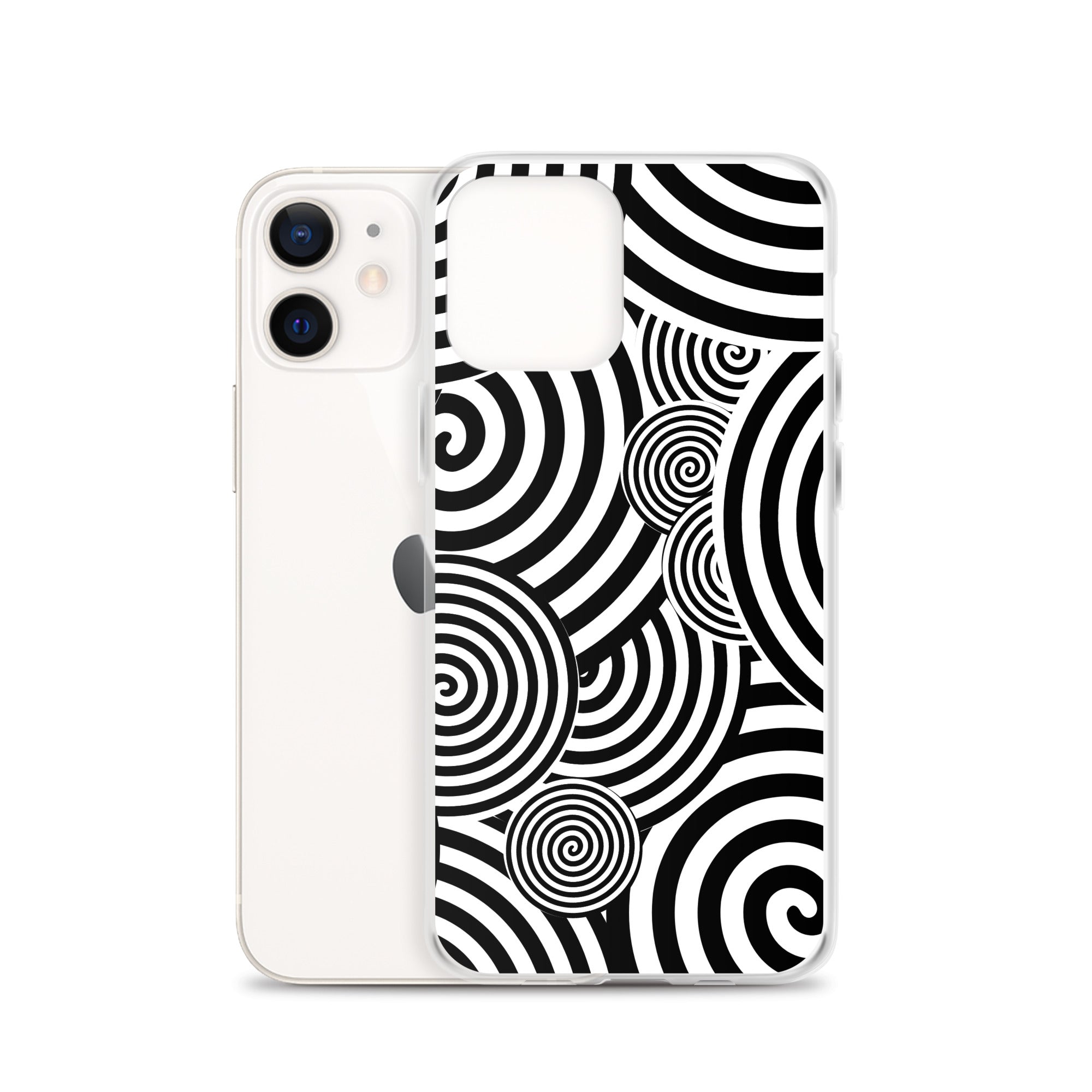Swirl iPhone® Case, Transparent Luxury Cover, Scratch-Resistant, Available For All Models, JHTEE Accessories. - JHTEE