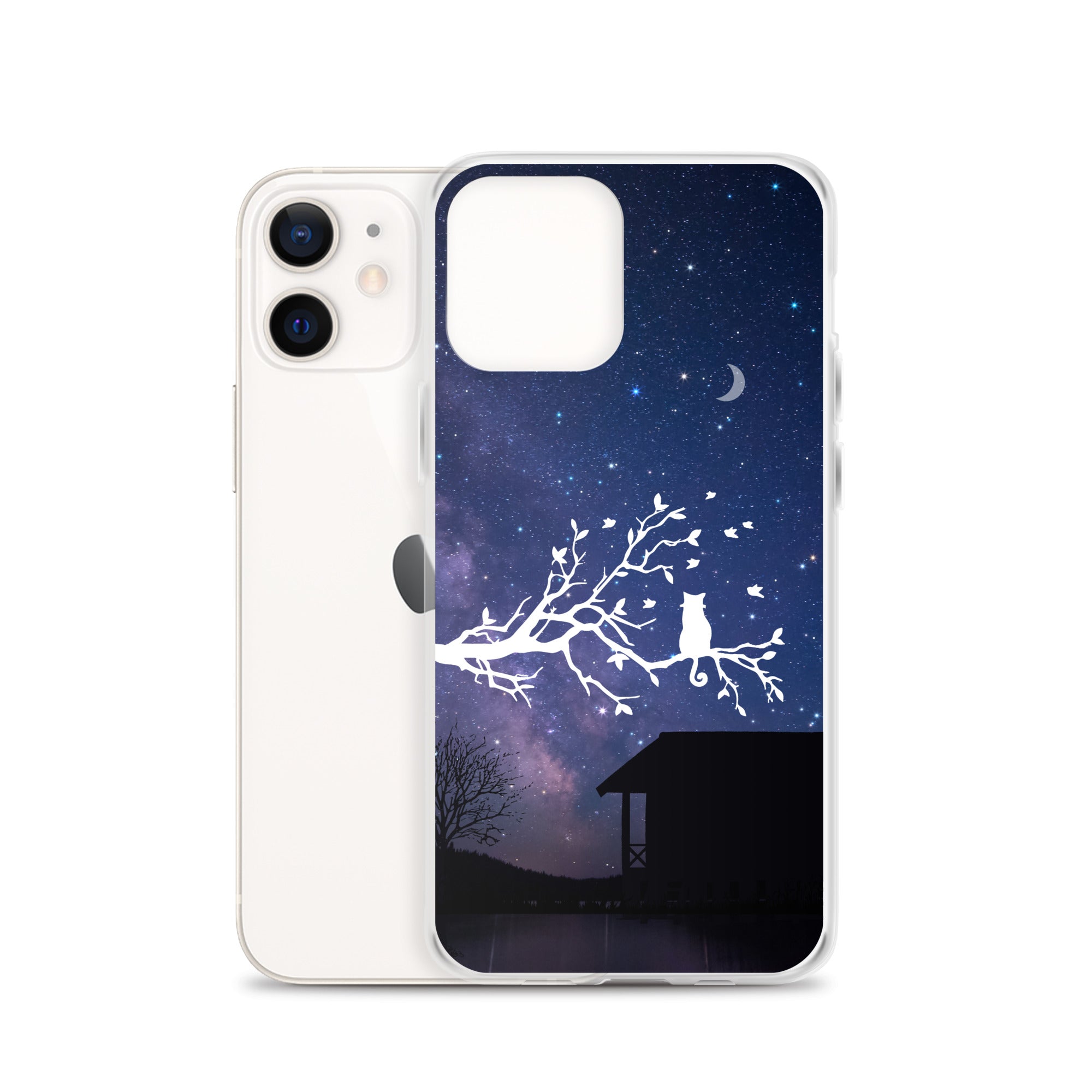Night Sky Clear iPhone® Case, Transparent Luxury Cover, Scratch-Resistant, Available For All Models, JHTEE Accessories. - JHTEE