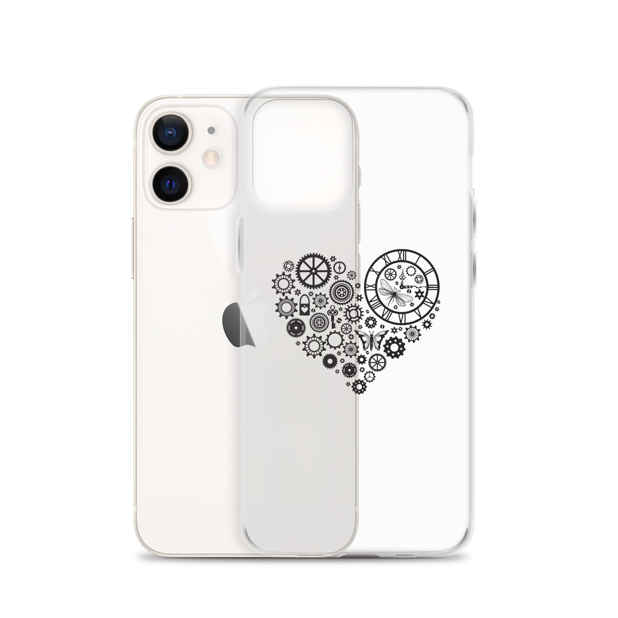 Mechanical Heart Clear iPhone® Case, Transparent Luxury Cover, Scratch-Resistant, Available For All Models, JHTEE Accessories. - JHTEE