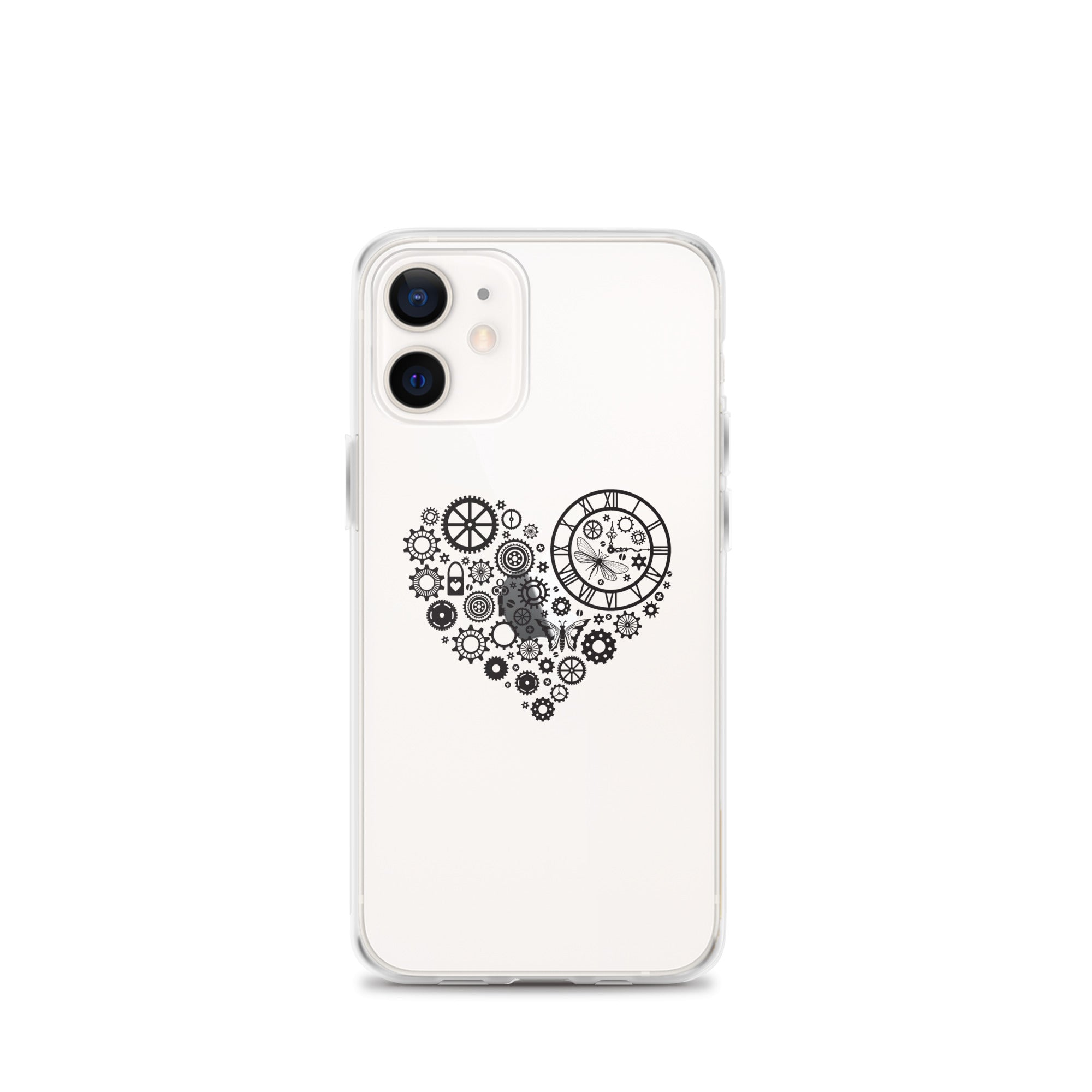 Mechanical Heart Clear iPhone® Case, Transparent Luxury Cover, Scratch-Resistant, Available For All Models, JHTEE Accessories. - JHTEE