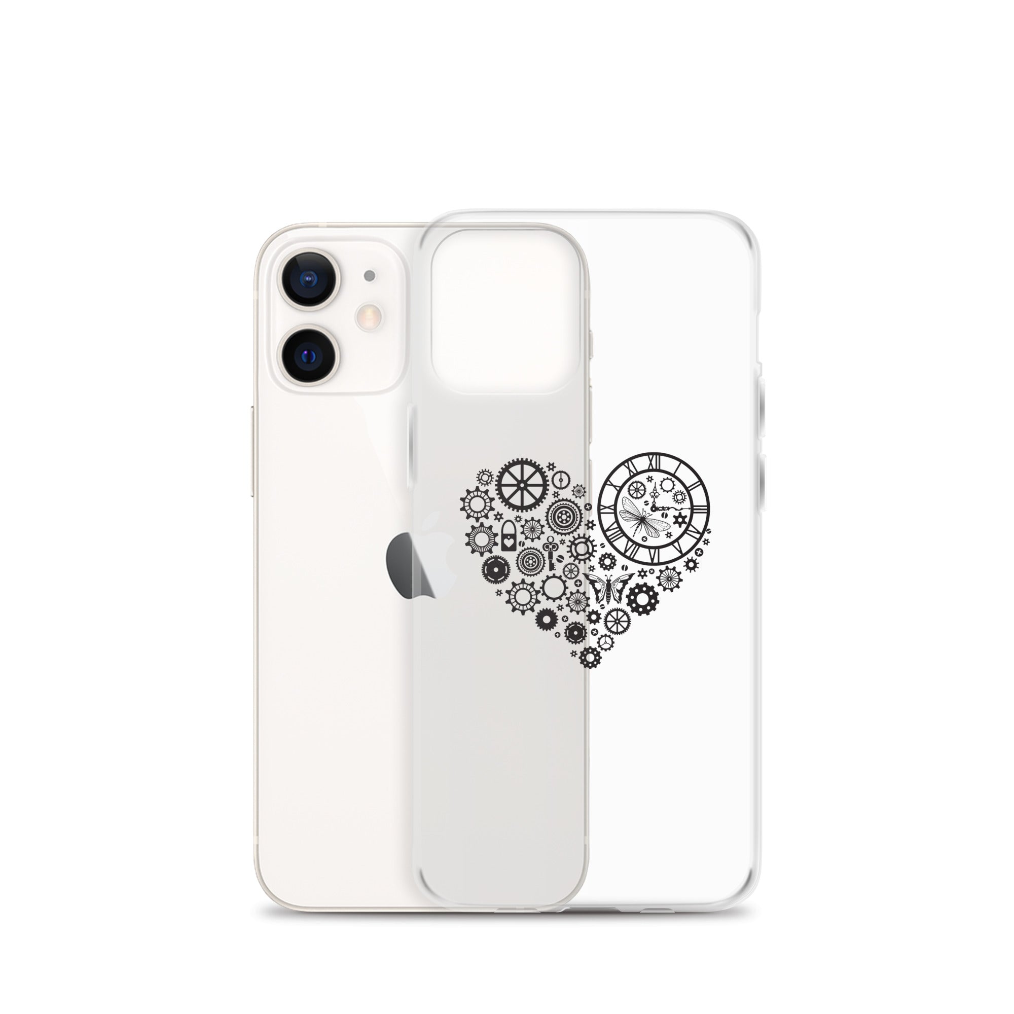 Mechanical Heart Clear iPhone® Case, Transparent Luxury Cover, Scratch-Resistant, Available For All Models, JHTEE Accessories. - JHTEE