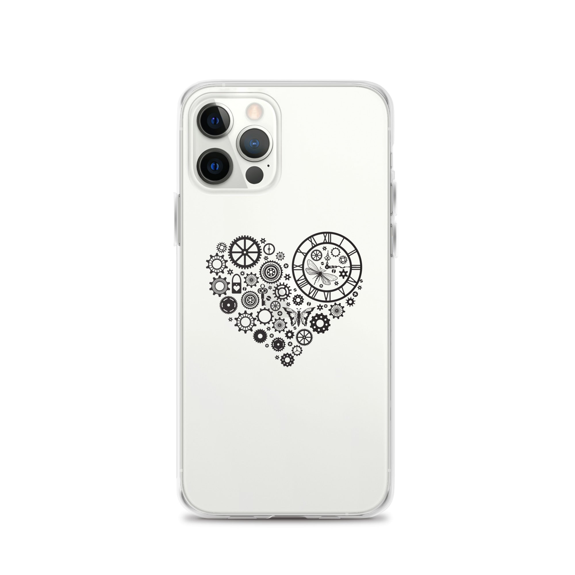Mechanical Heart Clear iPhone® Case, Transparent Luxury Cover, Scratch-Resistant, Available For All Models, JHTEE Accessories. - JHTEE