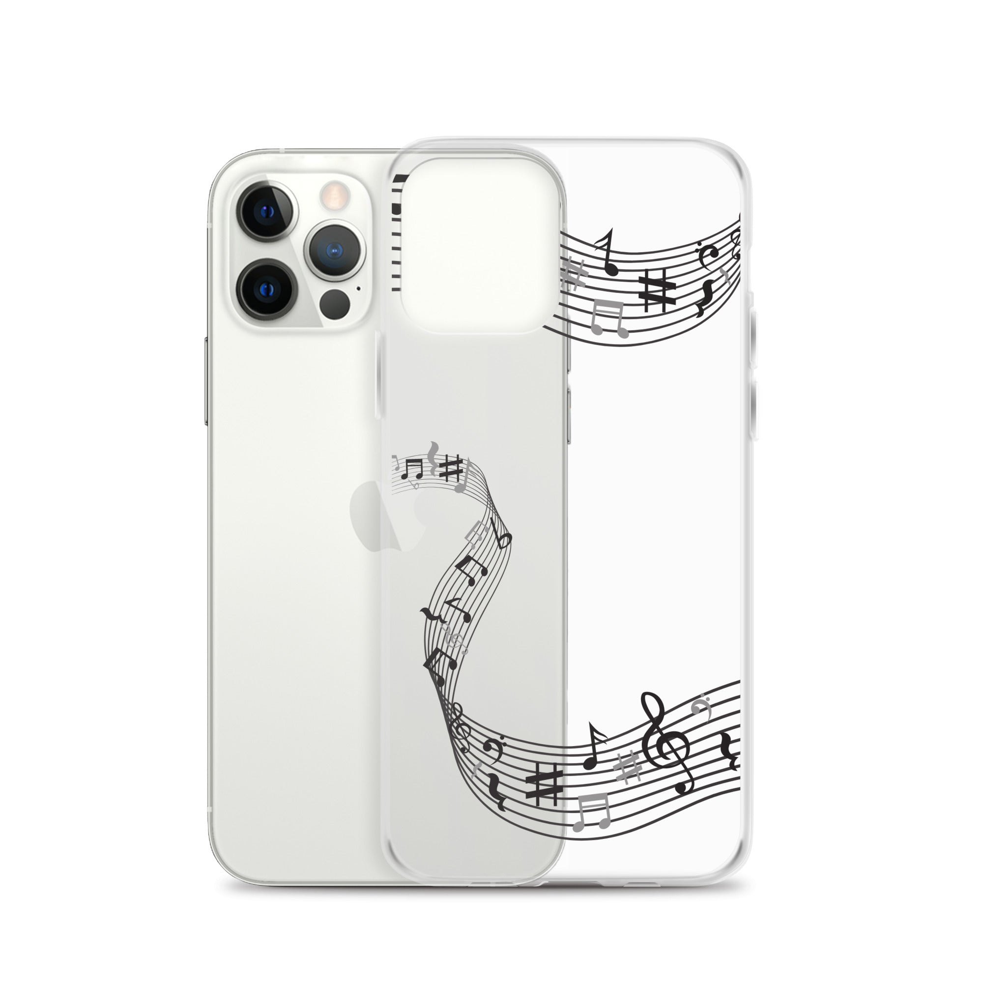 Music Clear iPhone® Case, Transparent Luxury Cover, Scratch-Resistant, Available For All Models, JHTEE Accessories. - JHTEE