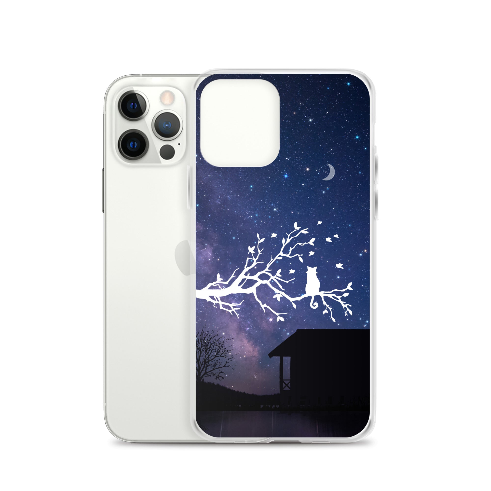Night Sky Clear iPhone® Case, Transparent Luxury Cover, Scratch-Resistant, Available For All Models, JHTEE Accessories. - JHTEE