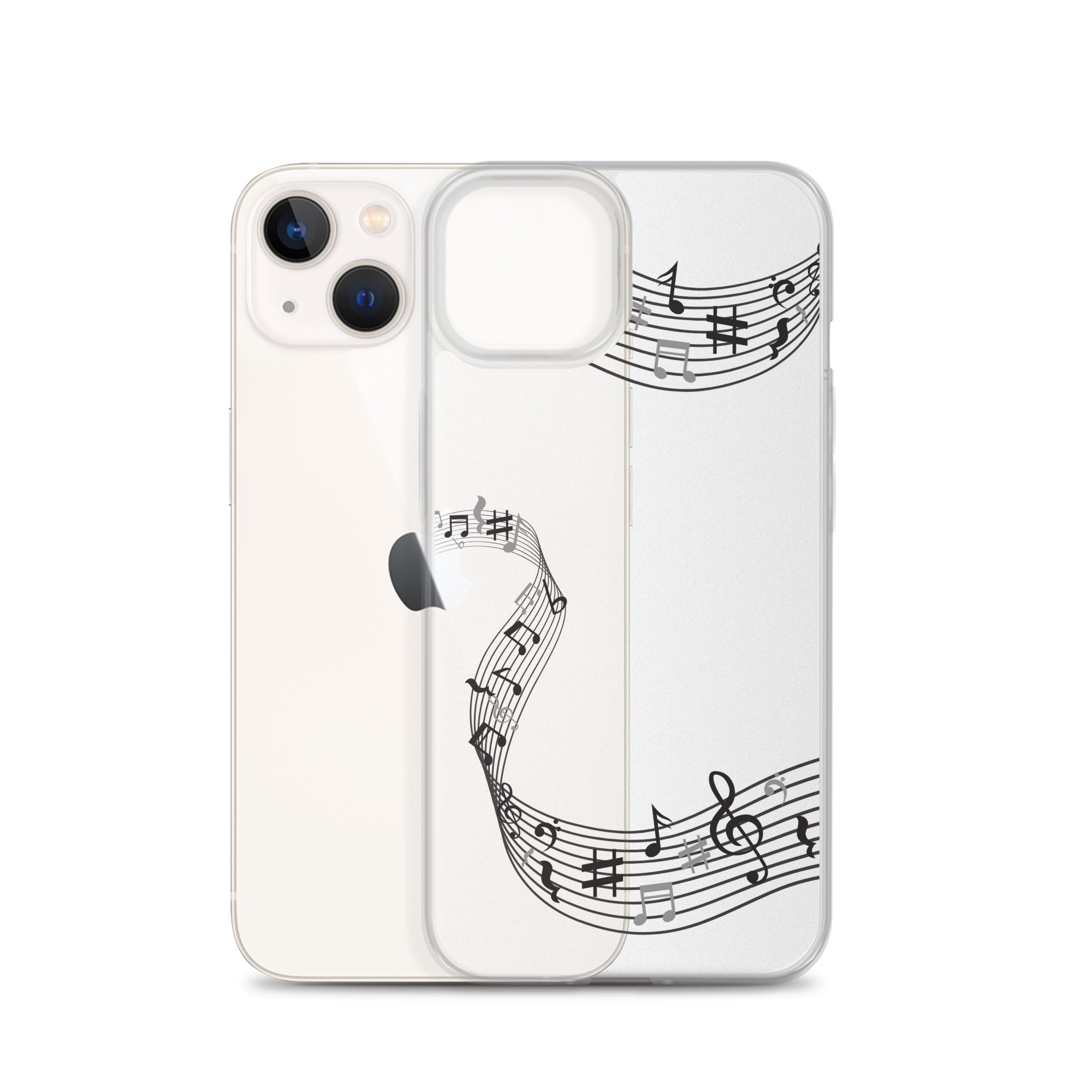 Music Clear iPhone® Case, Transparent Luxury Cover, Scratch-Resistant, Available For All Models, JHTEE Accessories. - JHTEE