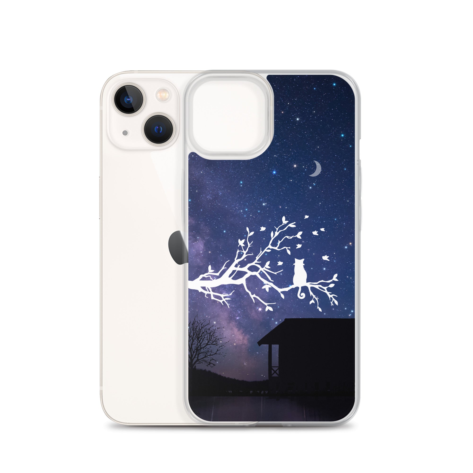 Night Sky Clear iPhone® Case, Transparent Luxury Cover, Scratch-Resistant, Available For All Models, JHTEE Accessories. - JHTEE
