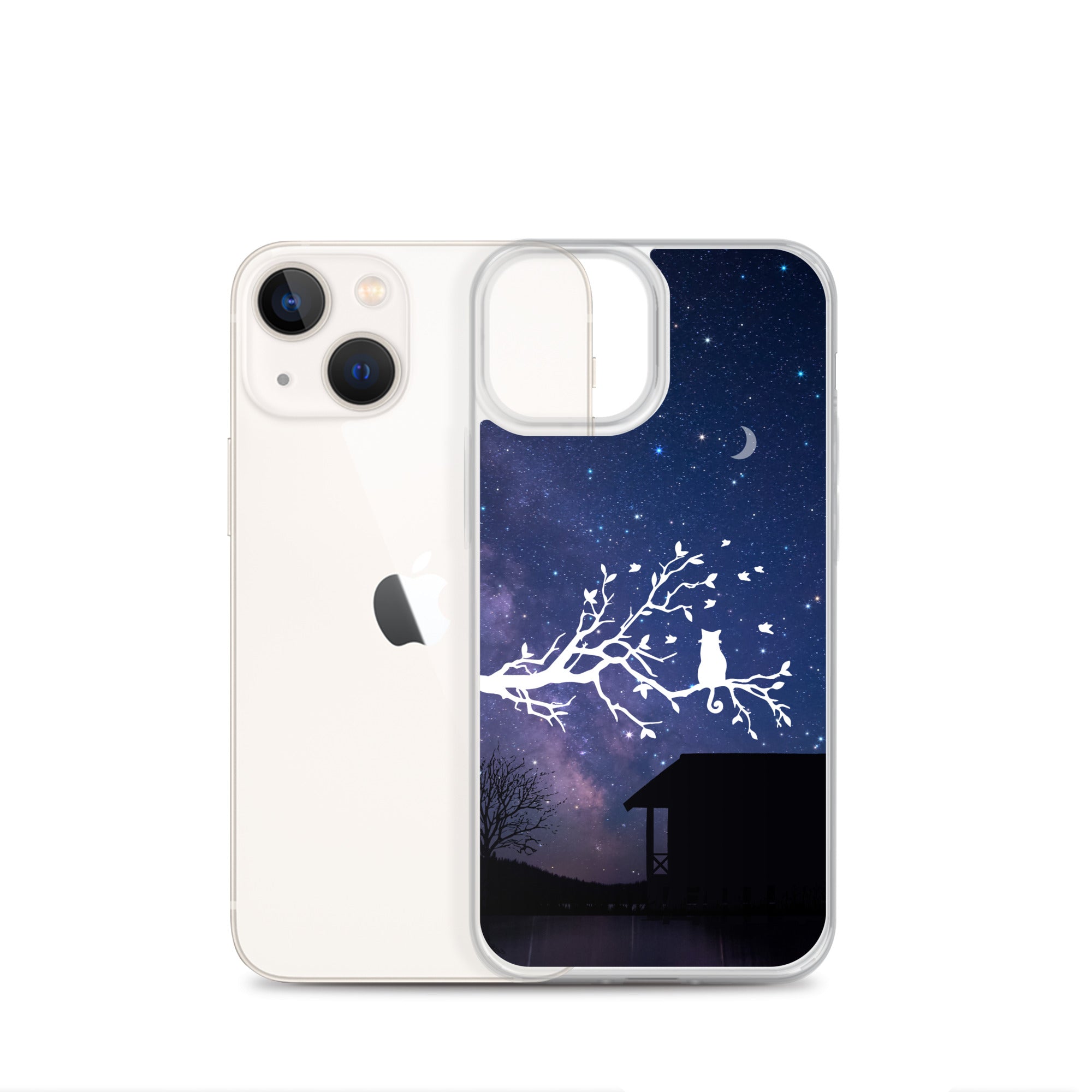 Night Sky Clear iPhone® Case, Transparent Luxury Cover, Scratch-Resistant, Available For All Models, JHTEE Accessories. - JHTEE