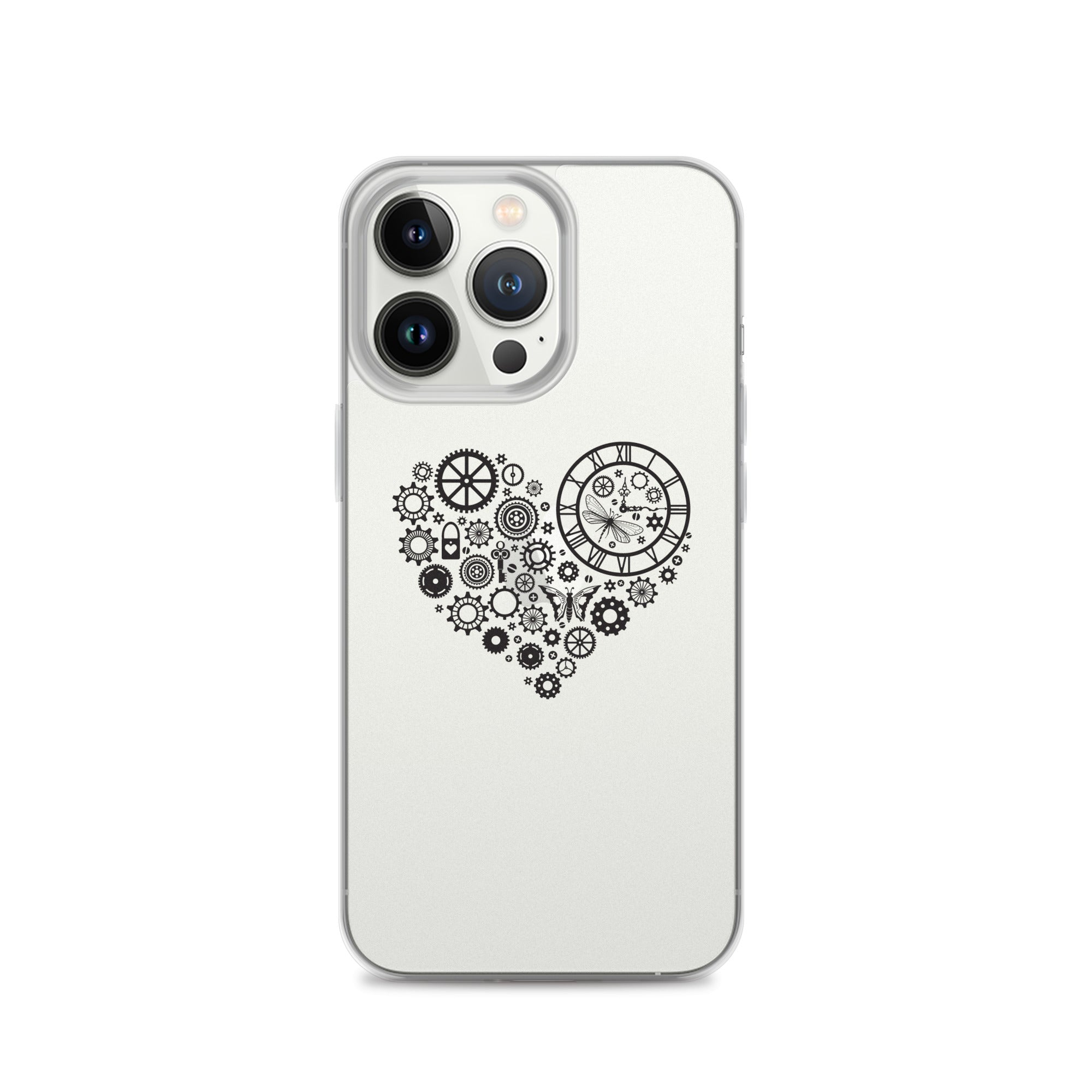 Mechanical Heart Clear iPhone® Case, Transparent Luxury Cover, Scratch-Resistant, Available For All Models, JHTEE Accessories. - JHTEE