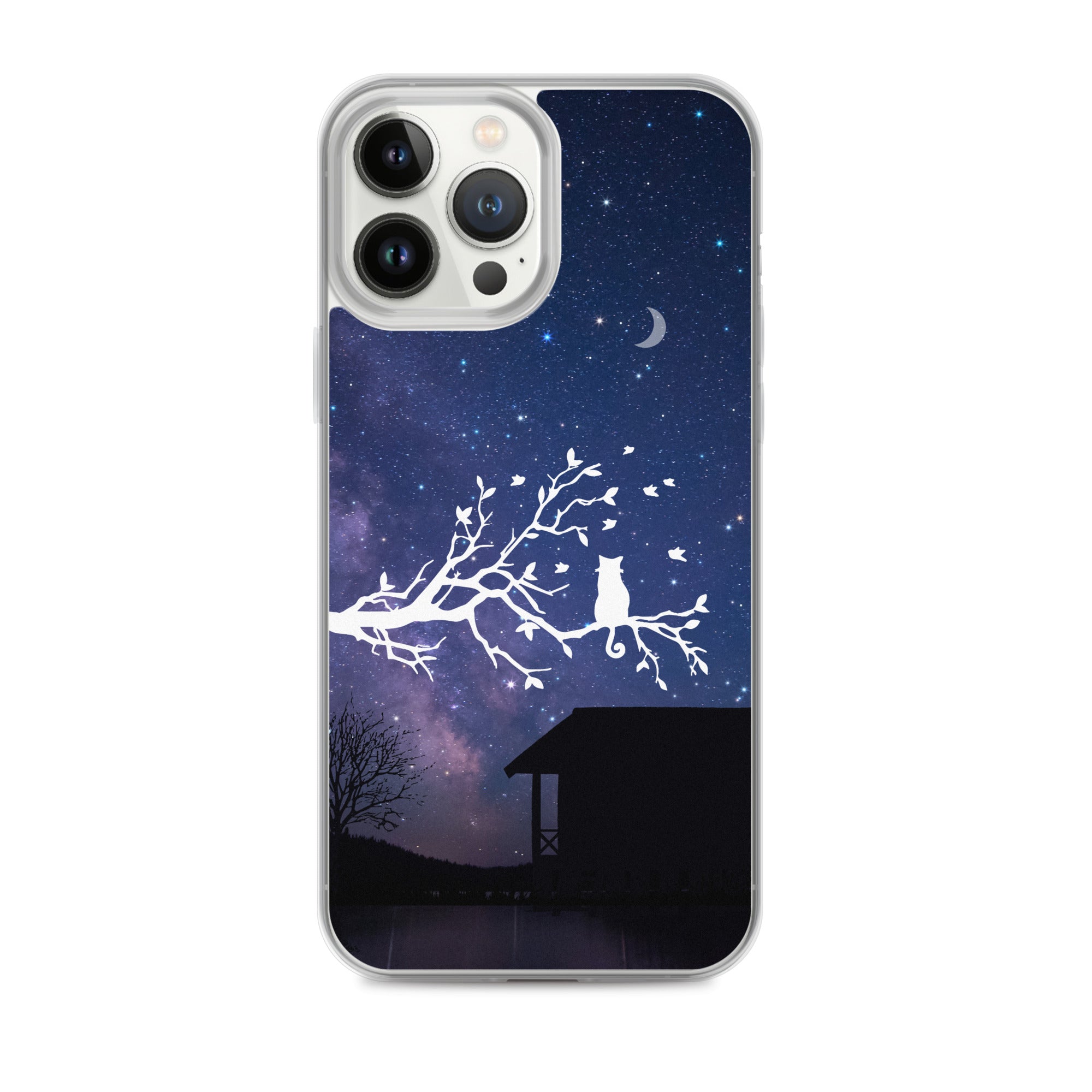 Night Sky Clear iPhone® Case, Transparent Luxury Cover, Scratch-Resistant, Available For All Models, JHTEE Accessories. - JHTEE