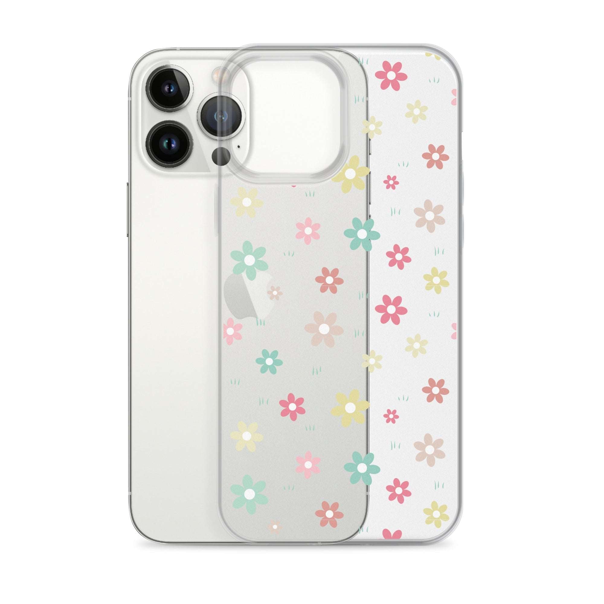 Flowers Doodle Clear iPhone® Case, Transparent Luxury Cover, Scratch-Resistant, Available For All Models, JHTEE Accessories., - JHTEE, Clear iPhone case, Clear phone case, Dust-proof case, #tag4#, #tag5#, #tag6#, #tag7#, #tag8#, #tag9#, #tag10#, #tag11#, #tag12#, #tag13#, #tag14#, #tag15#, #tag16#, #tag17#, #