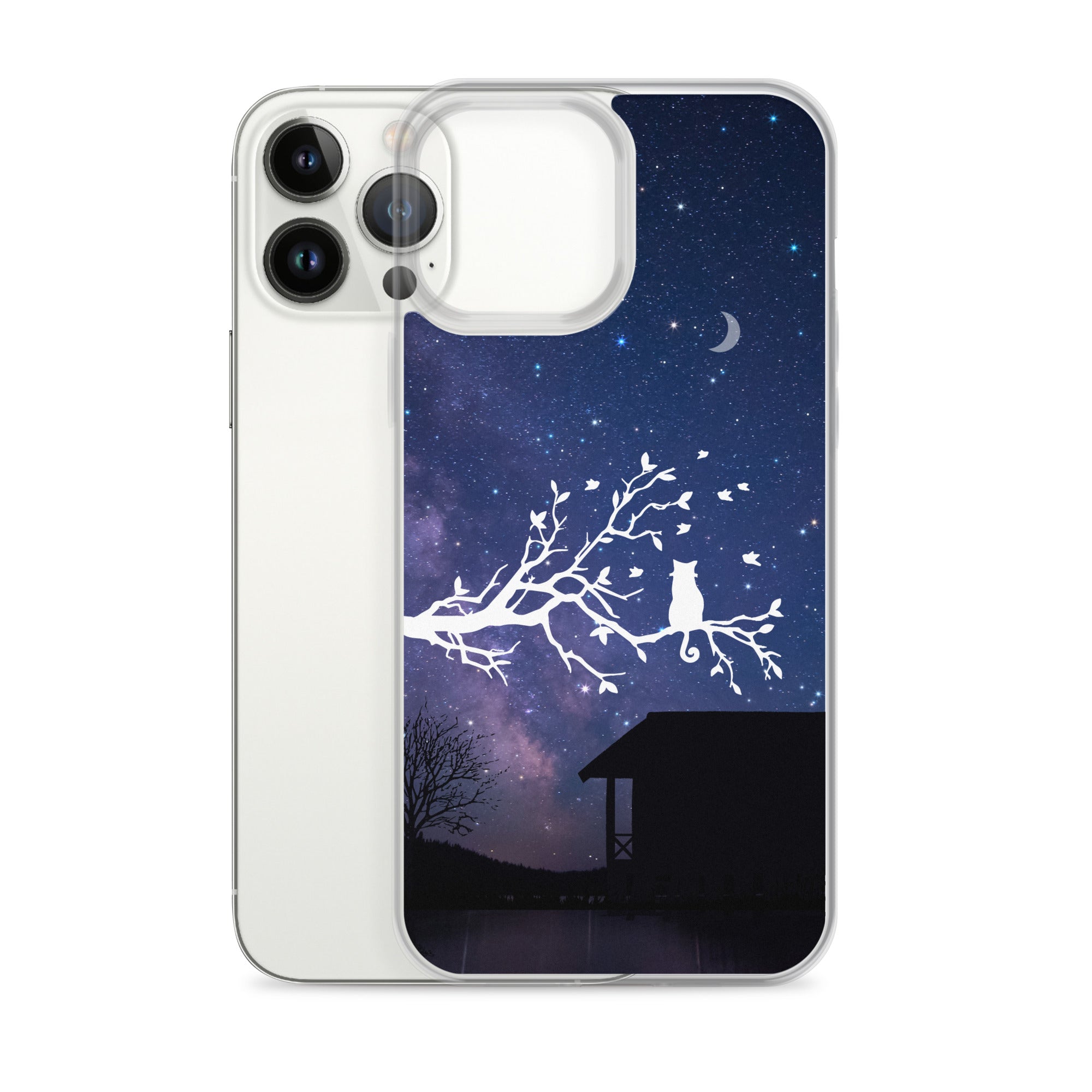 Night Sky Clear iPhone® Case, Transparent Luxury Cover, Scratch-Resistant, Available For All Models, JHTEE Accessories. - JHTEE